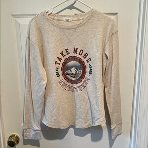 Maurices Cream Long Sleeve Tee